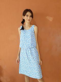 Dress baju branded tom tailor size 34 birumuda