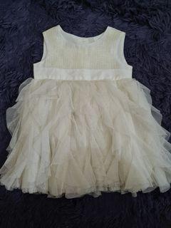 F&F Baby Boutique Off White Dress