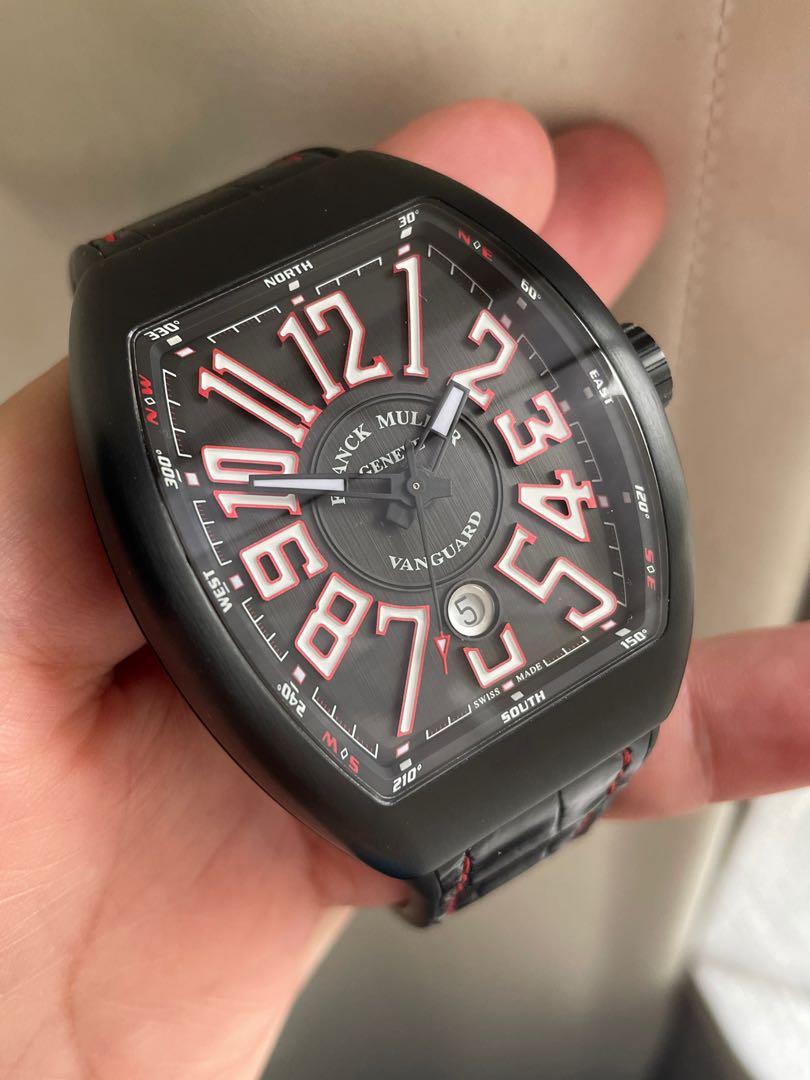 Franck Muller Vanguard Black Titanium V45 Men s Fashion Watches