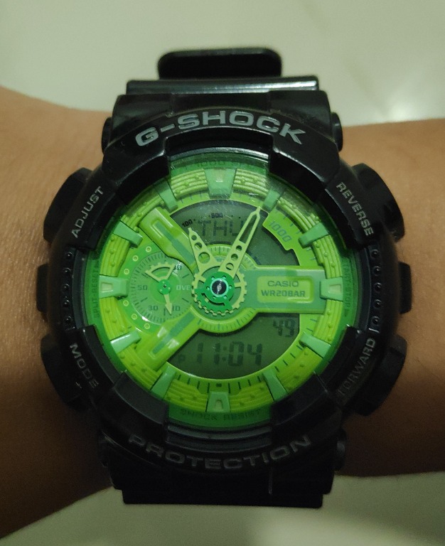 G shock ga 110 green deals
