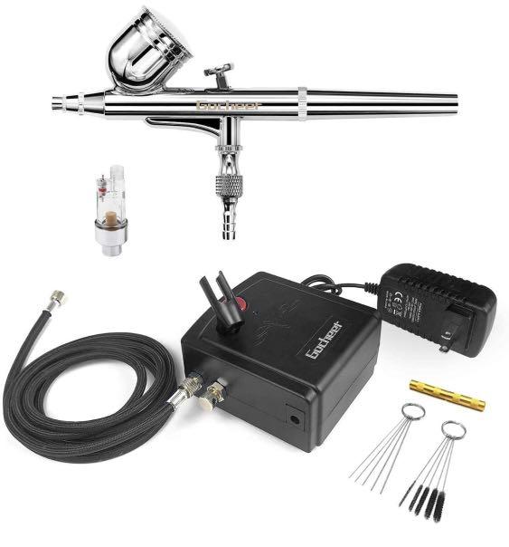 Mini Airbrush Kit, Dual-action Air Brush Pen Gravity Feed Airbrush for  Makeup Art Craft Nails Cake Decorating Modeling Tool With Airbrush 