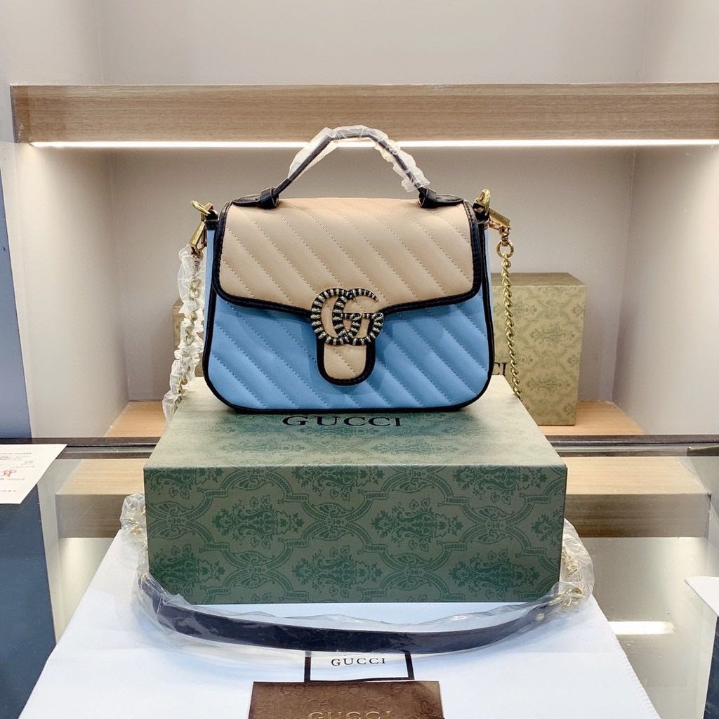 Gucci marmont blue and white double G preorder japan Luxury Bags Wallets on Carousell