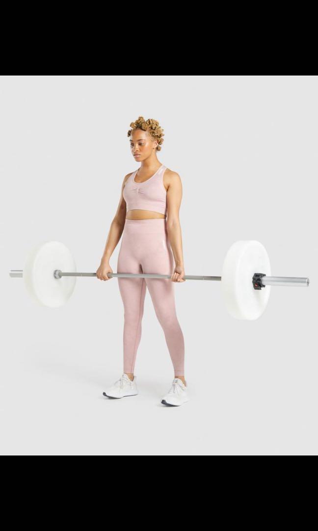 Gymshark Adapt Camo Seamless Sports Bra - Light Pink