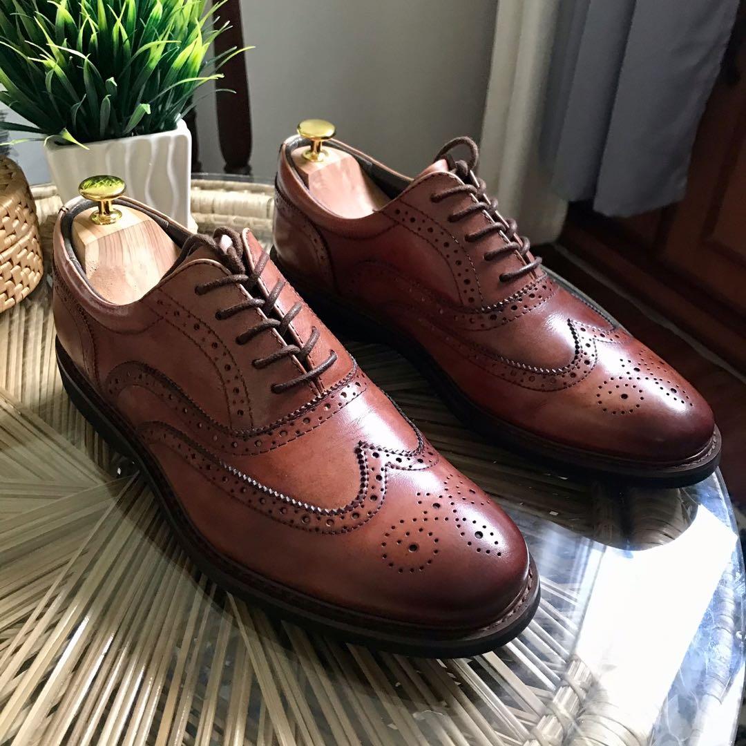 Hush puppies wingtip oxford clearance