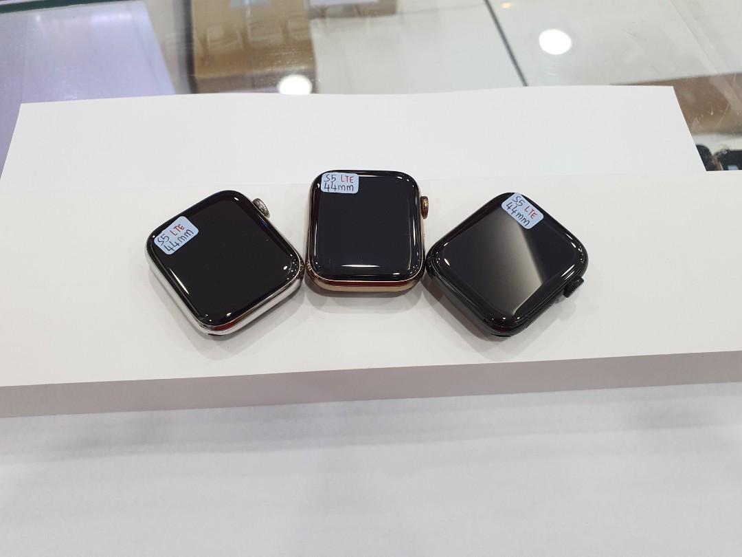 Apple Watch S5 GPS+LTE,40mm Space Black Stainless Steel Case w Black Sport  Band - S/M \u0026 M/L - Smart Electronic shop
