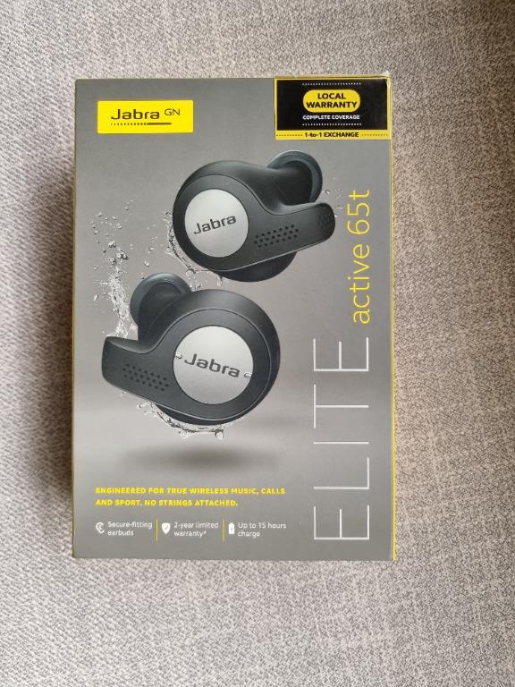Jabra Elite Active 65T (Category: Earphones) located in Makati City. Submitted by edudizon (Listing ID 1108230689, Image 1). Description: Original and brand new still in box. Titanium. 3 pcs available Pm if interested.
