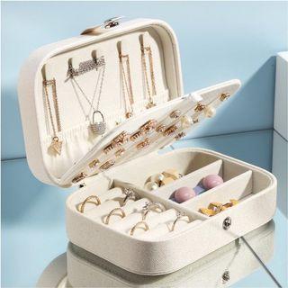 Jewelry Box Trinket Earrings Rings Watch Bracelet Necklace Organizer