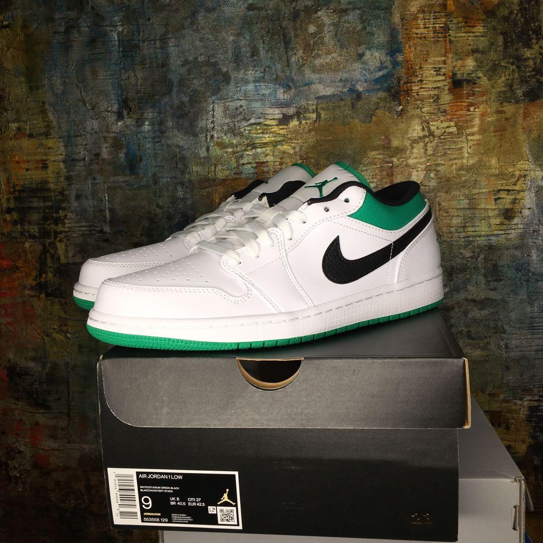 Jordan 1 Low White Lucky Green Size 9 Men S Fashion Footwear Sneakers On Carousell Jordan 1 Low White Lucky Green Size 9 Men S Fashion Footwear Sneakers On Carousell