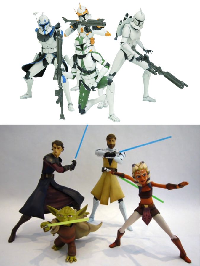 Kotobukiya Star Wars Clone Trooper ARTFX+ Statue Two-Pack - Posable Collectible Figures