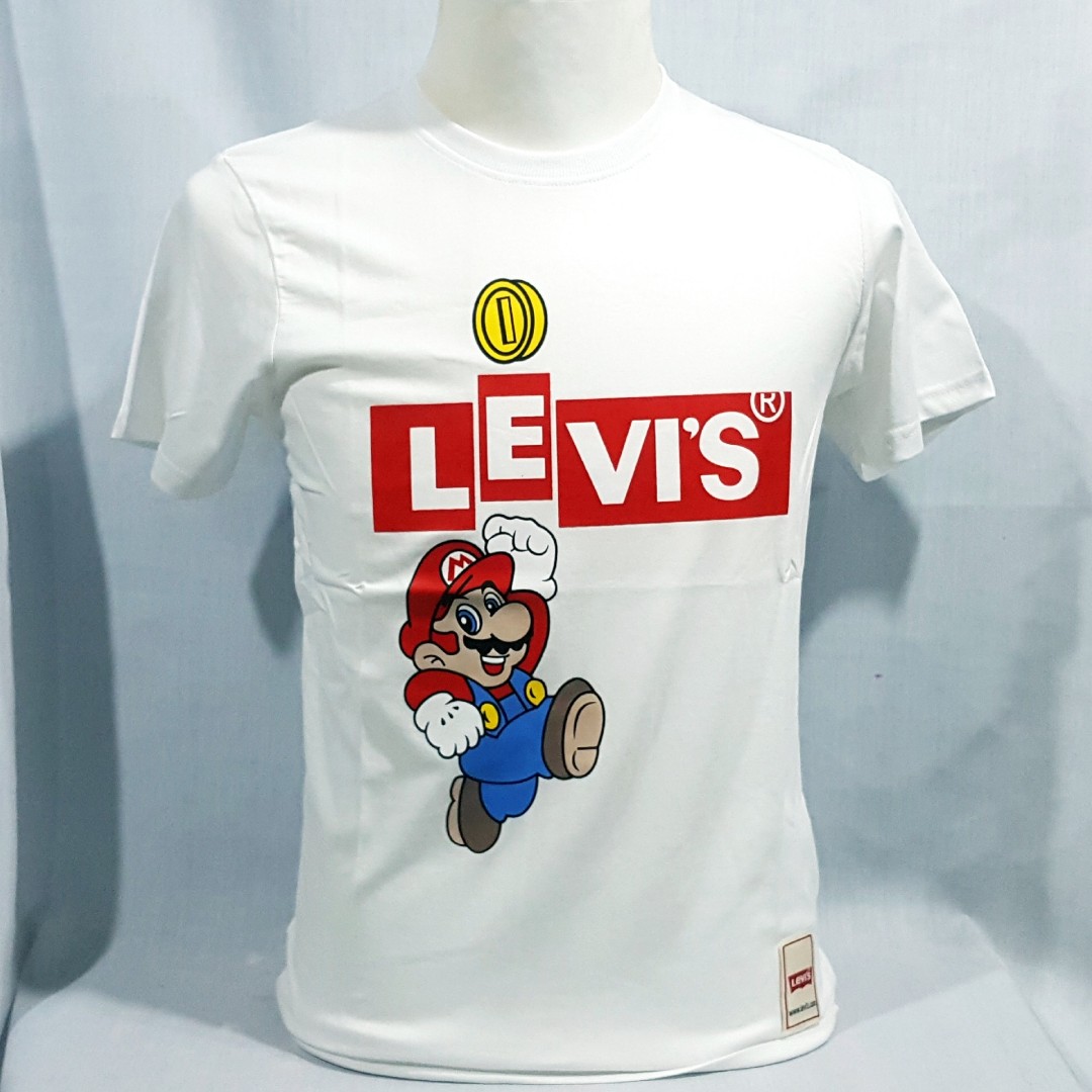 SAIZ M L LEVIS SUPER MARIO Men s Fashion Tops Sets Tshirts