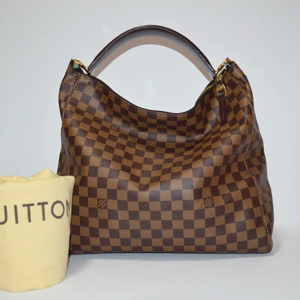 LOUIS VUITTON PORTOBELLO GM DAMIER EBENE, Luxury, Bags & Wallets on  Carousell