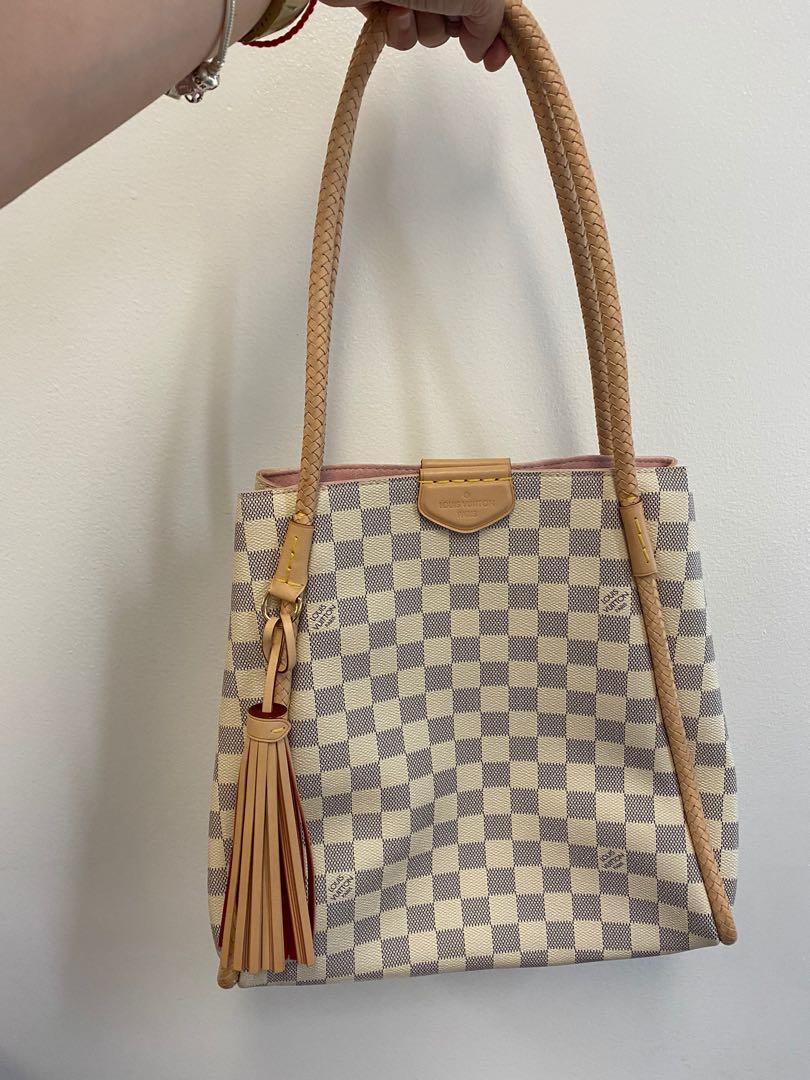 Louis Vuitton Propriano Damier Azur Tote Shoulder Bag