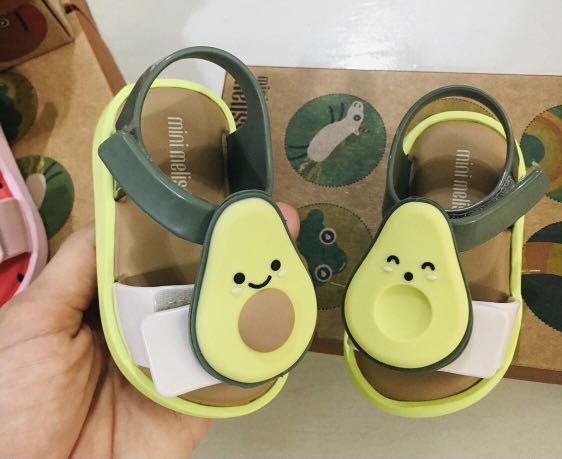 Mini melissa avocado sandals sales