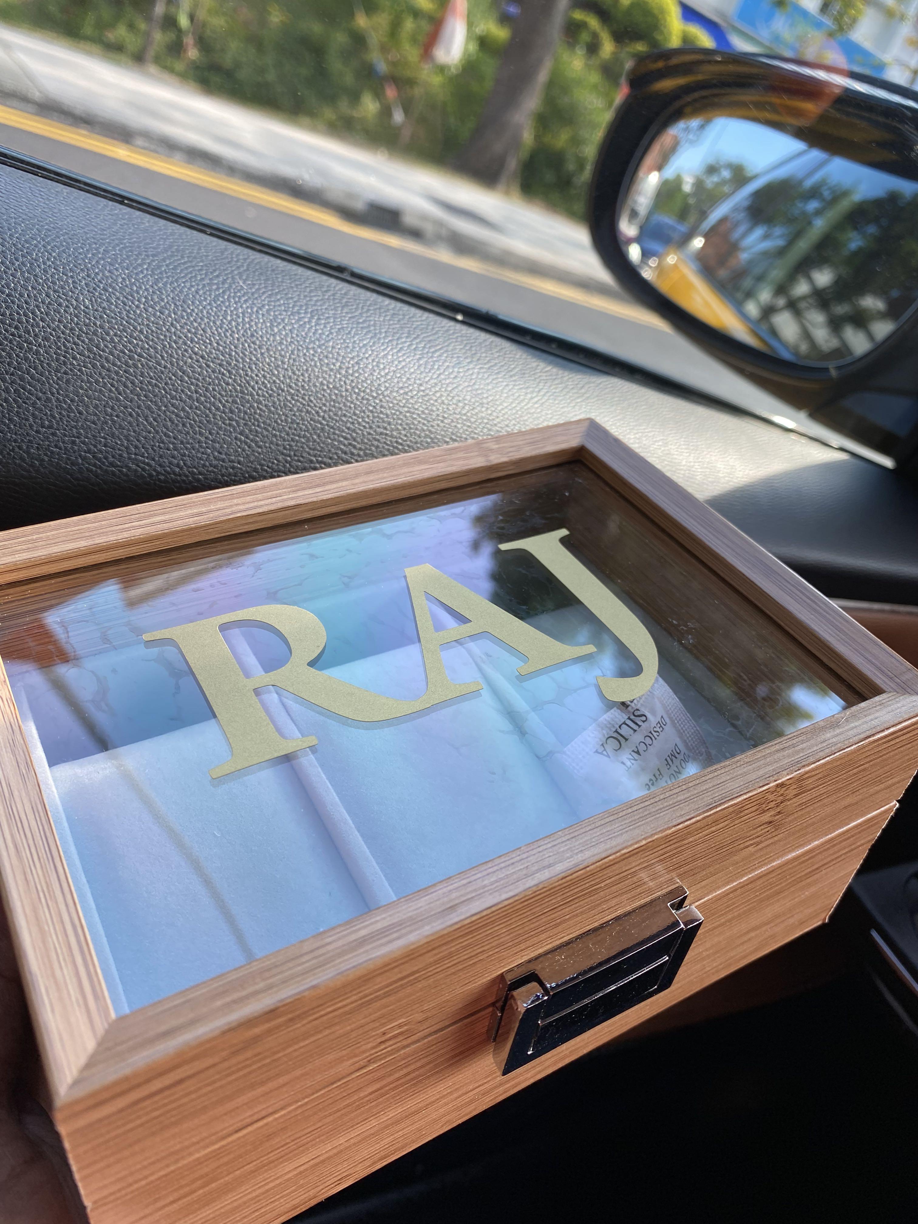 Personalised watch store box for her