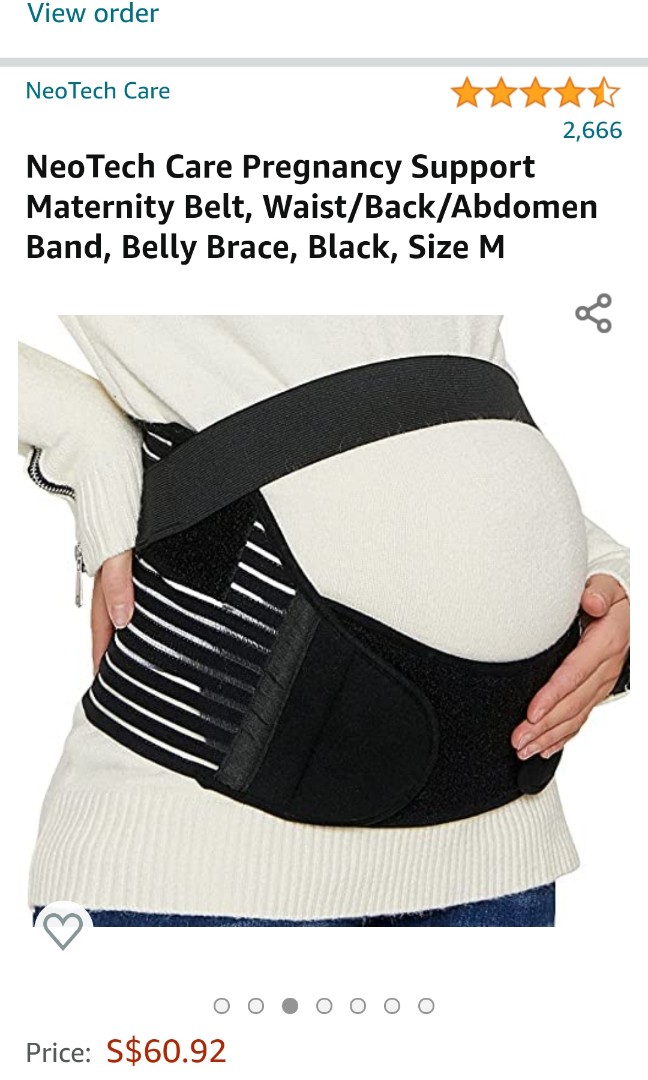 Belly Brace NeoTech Care Pregnancy Support Maternity Belt Waist/Back/Abdomen Band