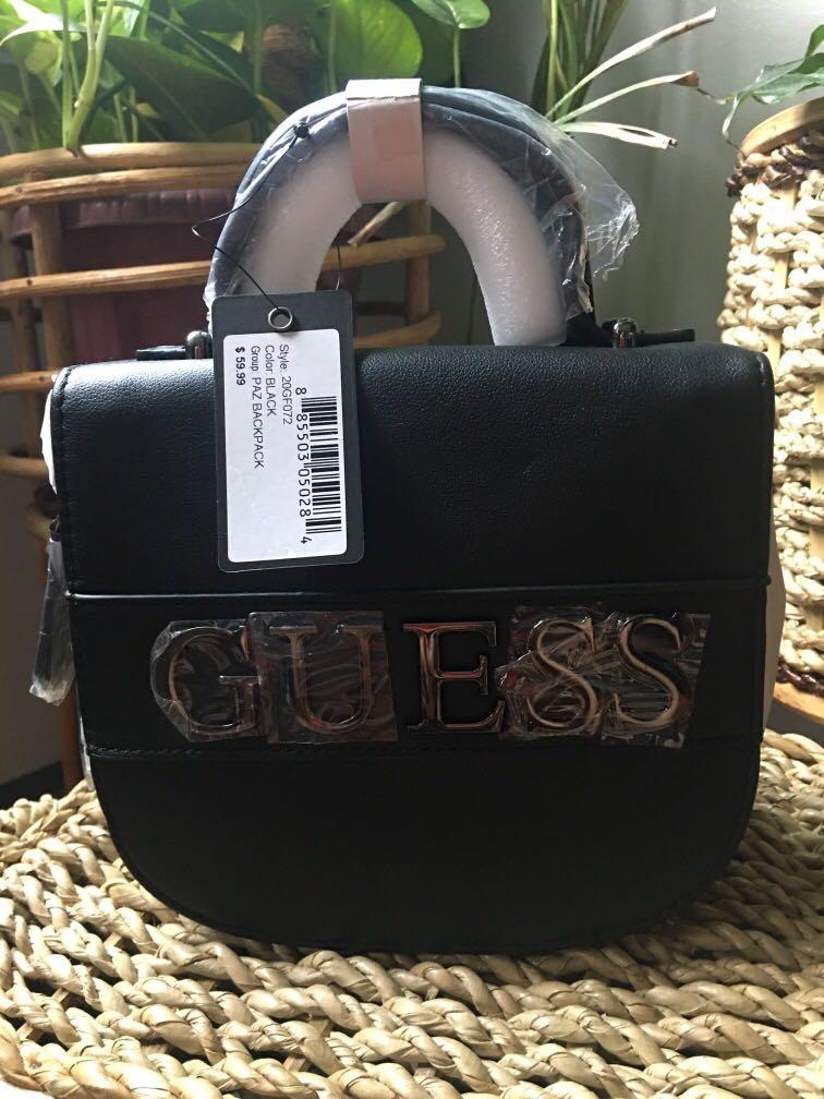 New ITEM GUESS PAZ Mini Convertible Backpack