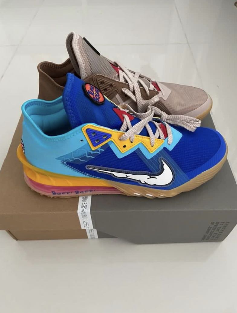 Lebron 18 online navy blue