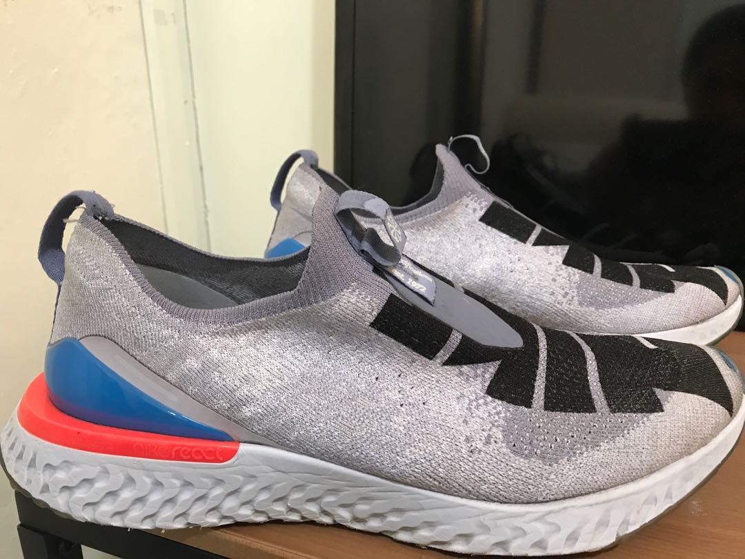 Nike men's epic phantom top react flyknit jdi running shoes