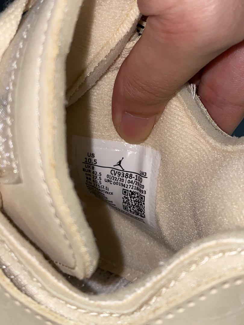 Nike off white Jordan 4 sail. Men Us 9. W10.5, Men's Fashion, Footwear,  Sneakers on Carousell