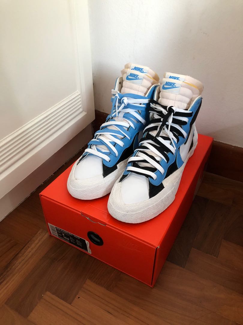 Sacai blazer mid black blue sales