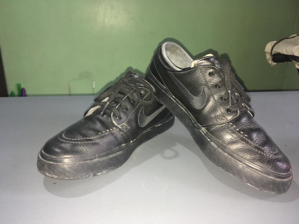 Sb janoski triple black leather online