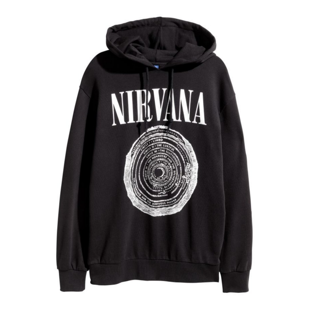 Nirvana Hnm Hoodie Zara Man Levis 