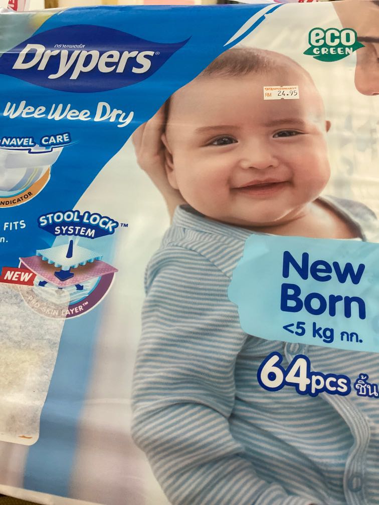 Pampers drypers hotsell newborn
