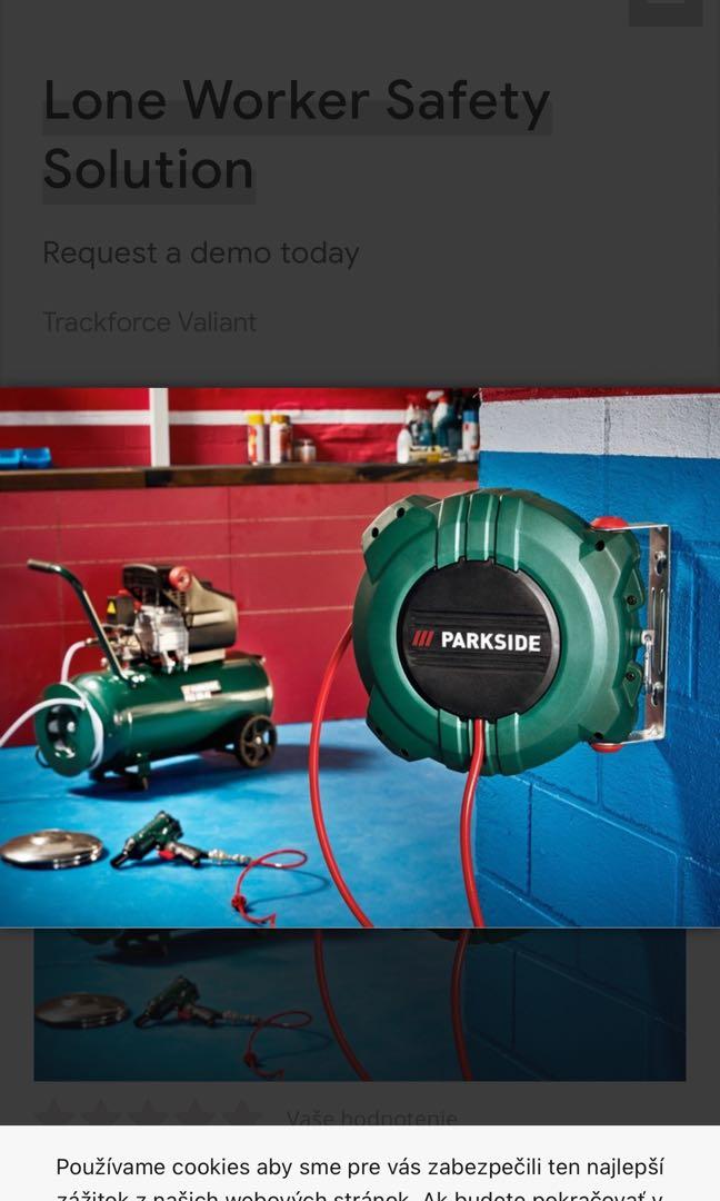 PARKSIDE PDST 10 B3 Pneumatic Hose Reel 10m, Everything Else on Carousell