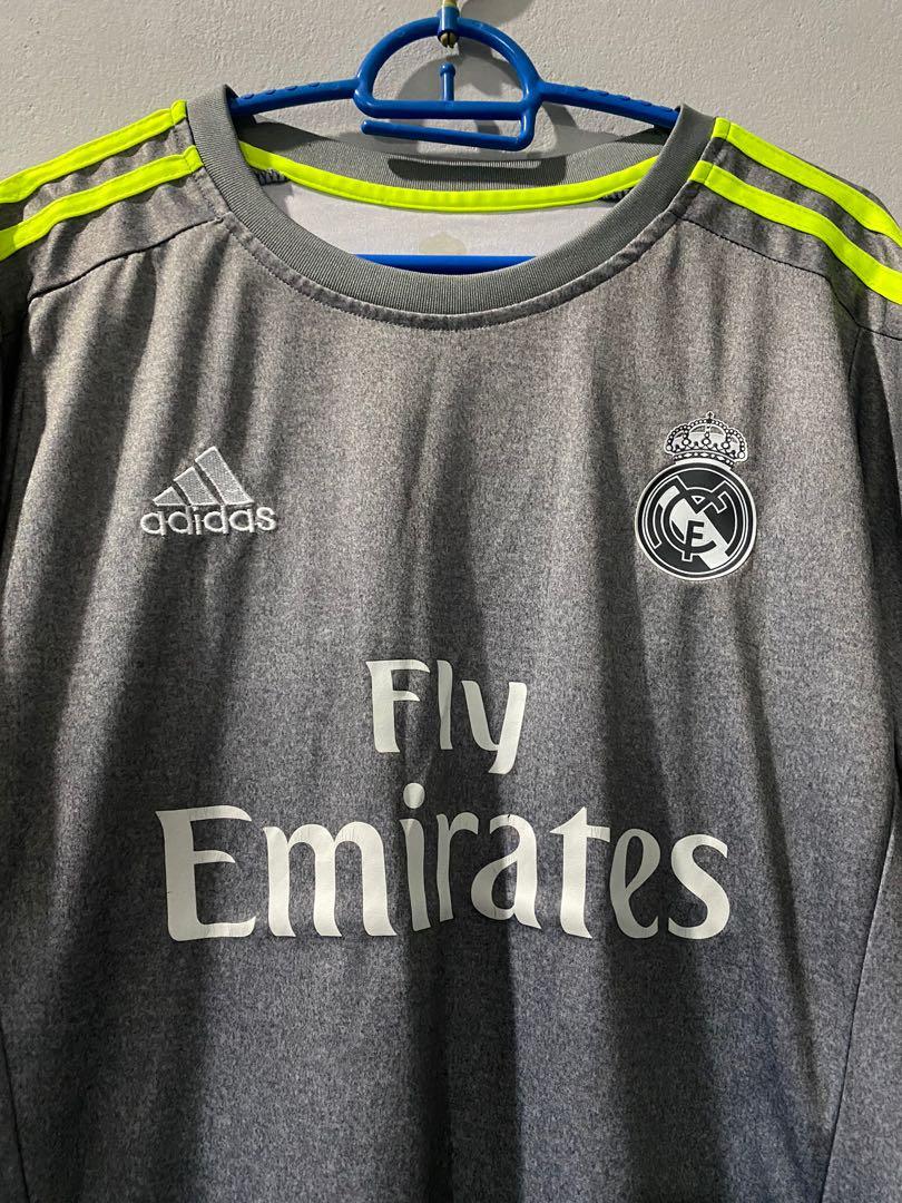real madrid jersey grey and green