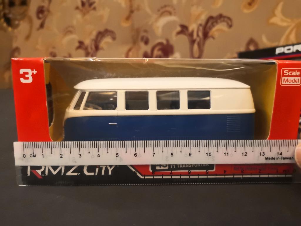 RMZ CITY 43 VOLKSWAGEN T1 TRANSPORTER BLUE/WHITE, Hobbies & Toys