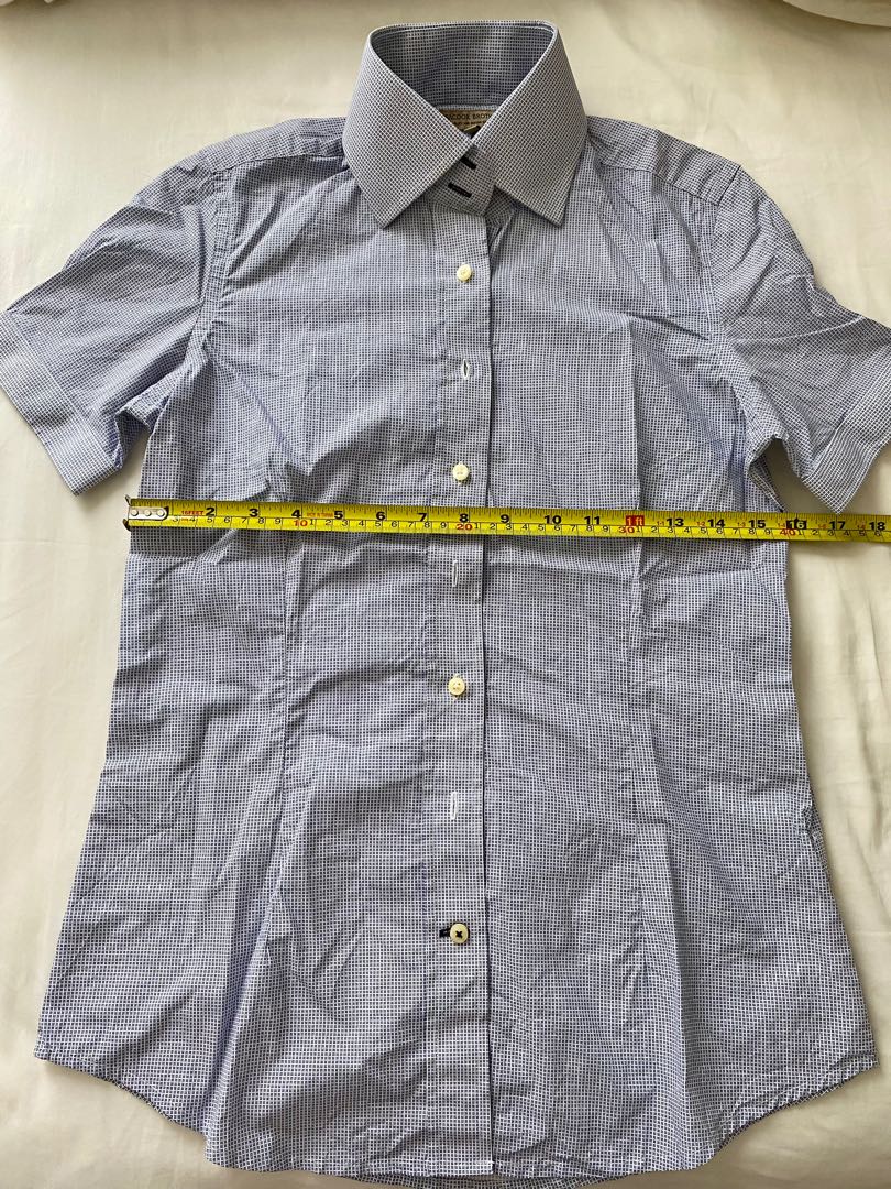 Sacoor Brothers Blue Shirt Womens Fashion Tops Shirts On Carousell 0417