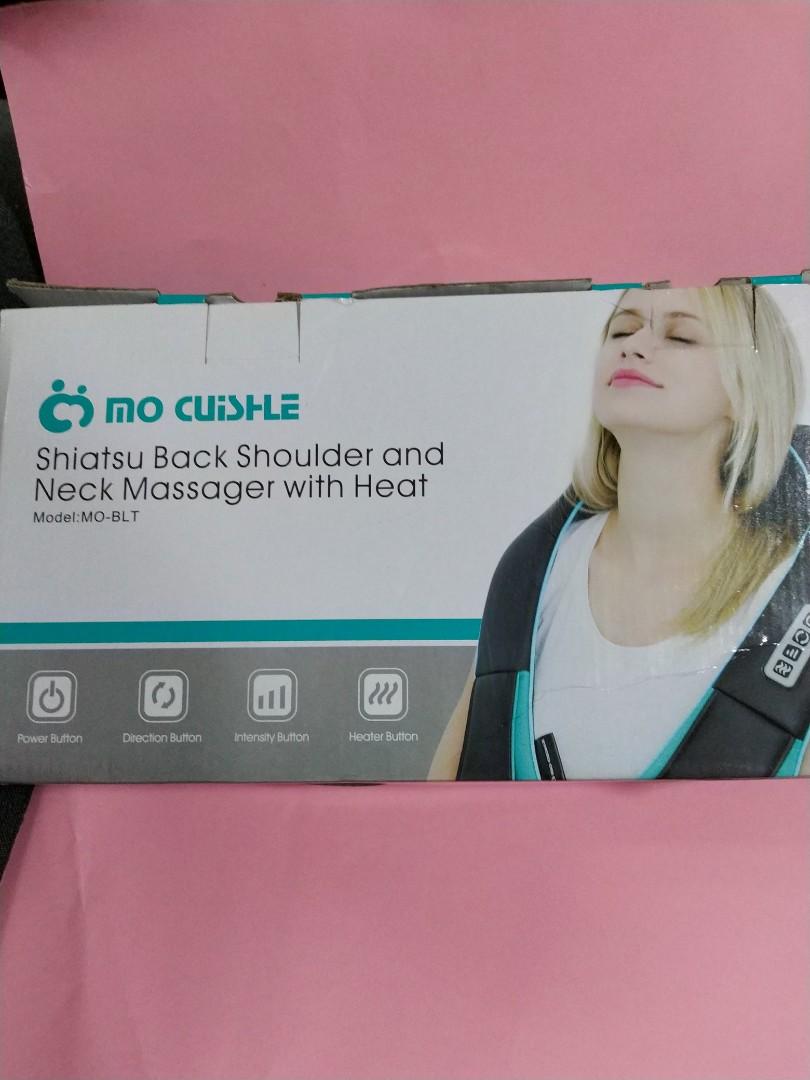 Mo Cuishle Shiatsu Neck & Back Massager Pillow with Heat, Health &  Nutrition, Massage Devices on Carousell
