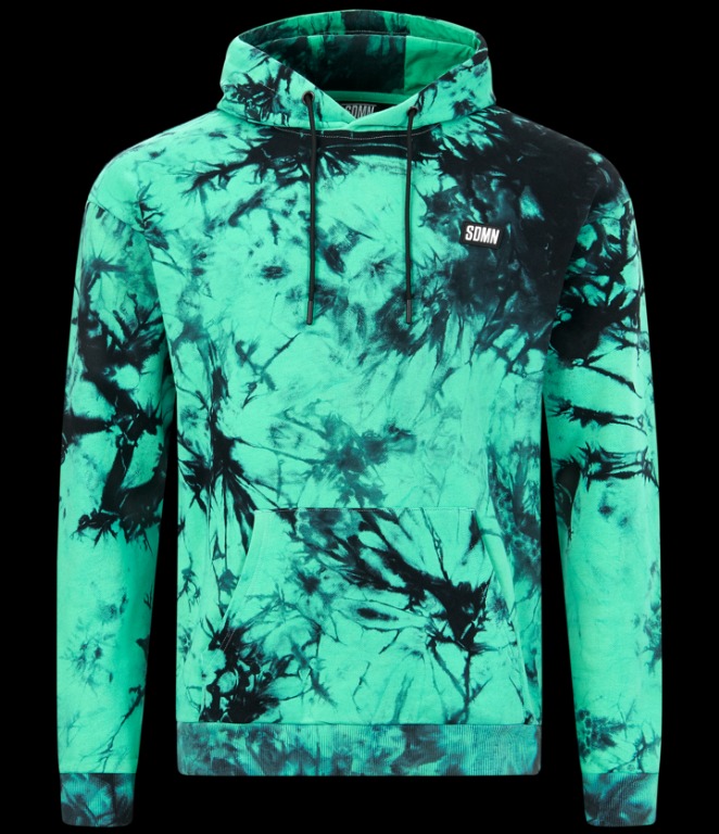 Sidemen Green Tie Dye Hoodie