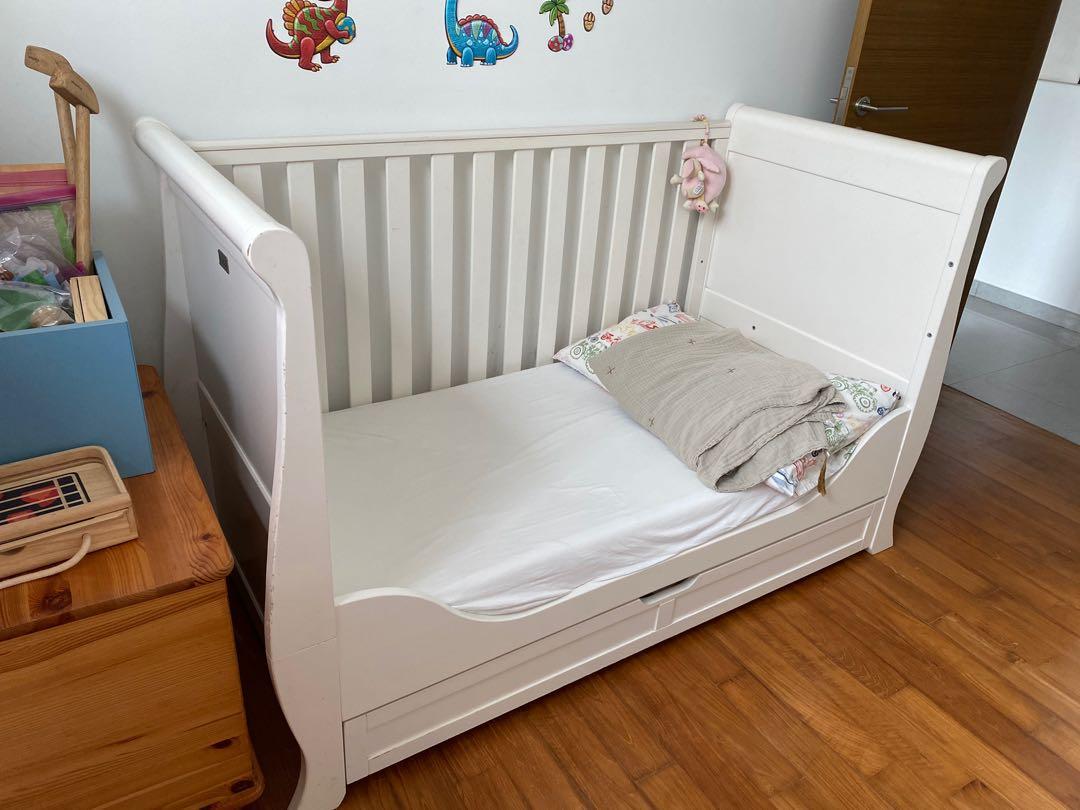 Silver cross sleigh on sale cot