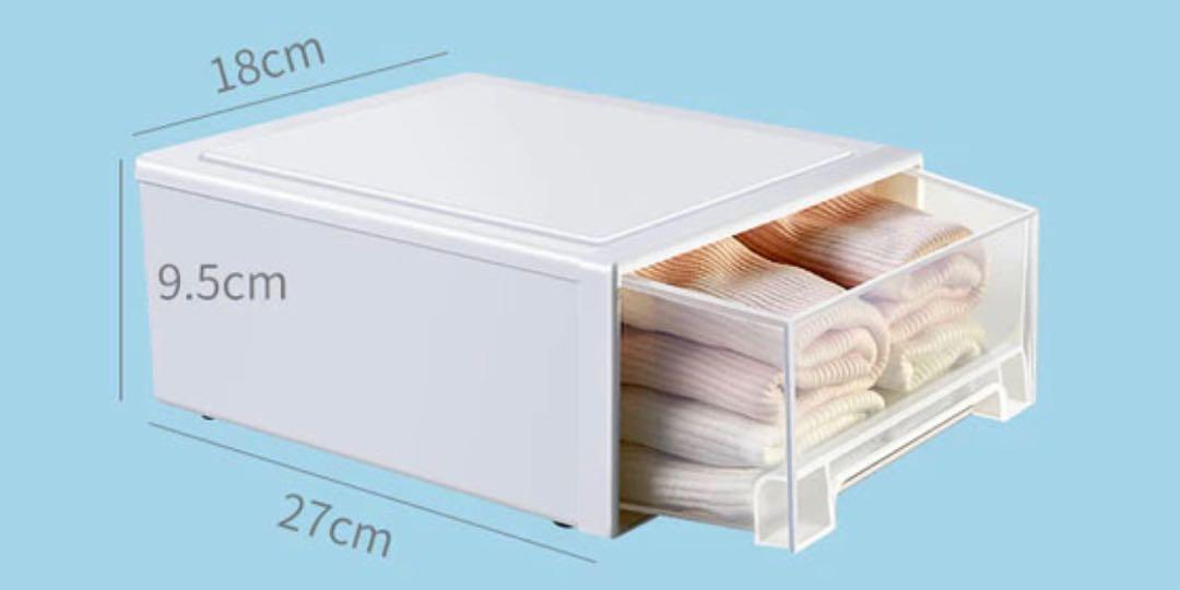 Storage Organiser Box (Stackable) (Category: Storage Boxes & Baskets) located in Singapore. Submitted by bunny126 (Listing ID 1108092219, Image 1). Description: Have 2pcs, let go at $5 each. Totally like new. Condition 9/10 Self pickup.