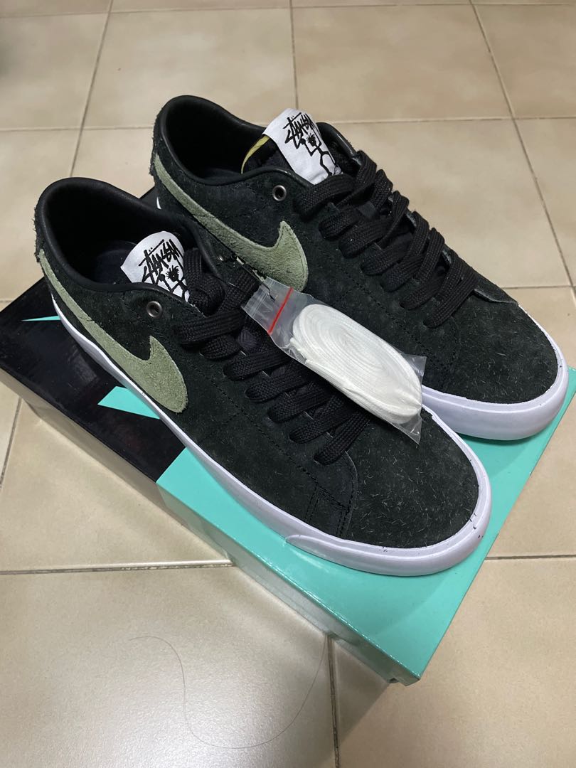 Stussy x Nike SB Blazer Low, on Carousell