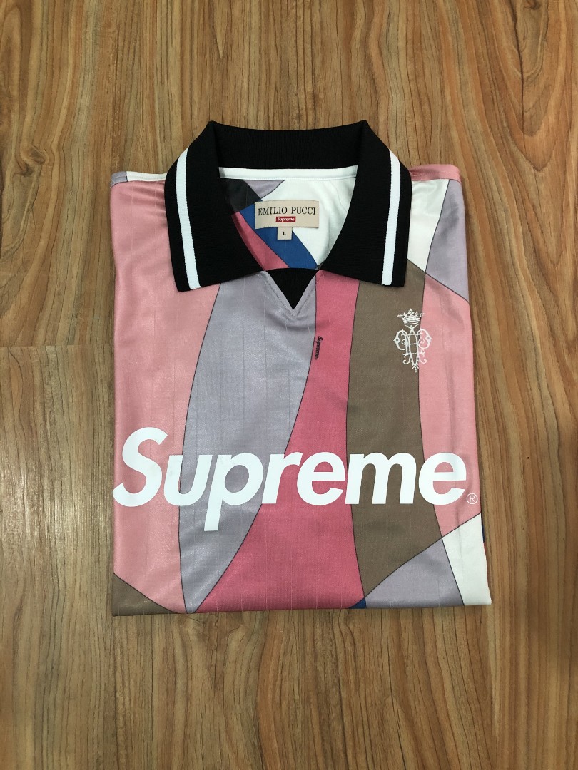 Supreme Emilio Pucci Soccer Jersey 'Dusty Pink