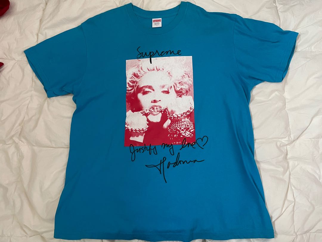 Supreme madonna tee blue 2025