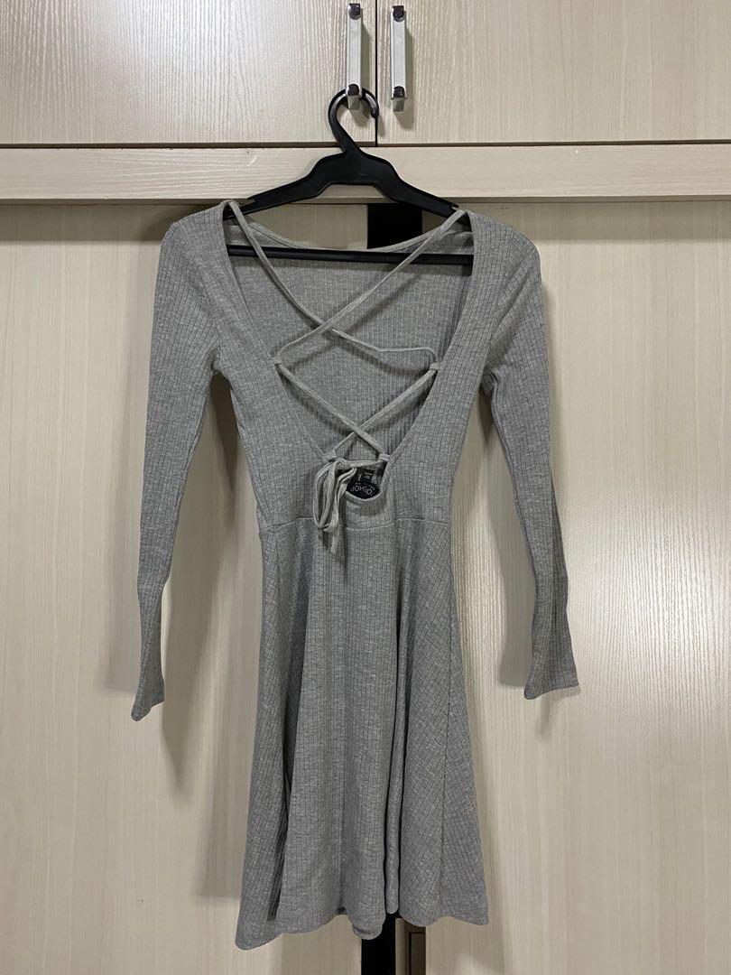 Top shop backless dress (Category: Dresses) located in Quezon City. Submitted by klococo (Listing ID 1108251152, Image 1). Description: used twice.