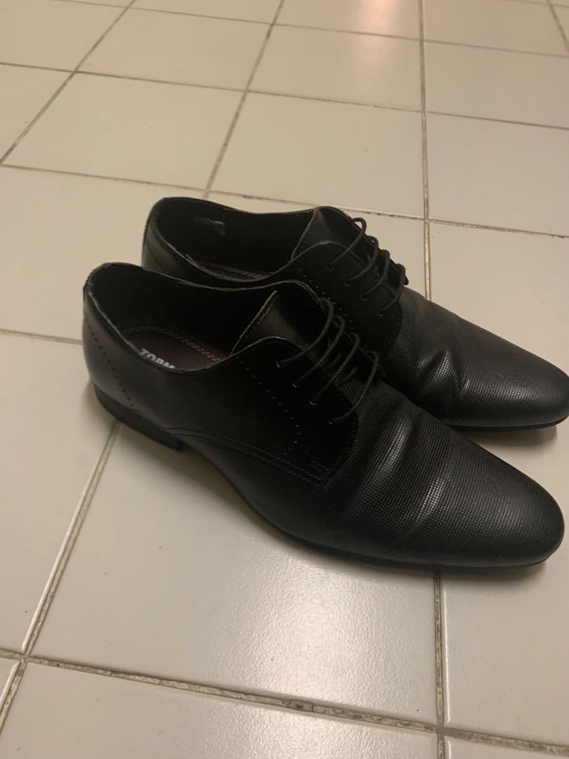 Mens black hotsell shoes topman