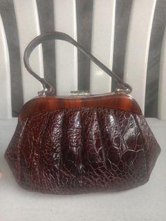 Turtle skin japan handbag
