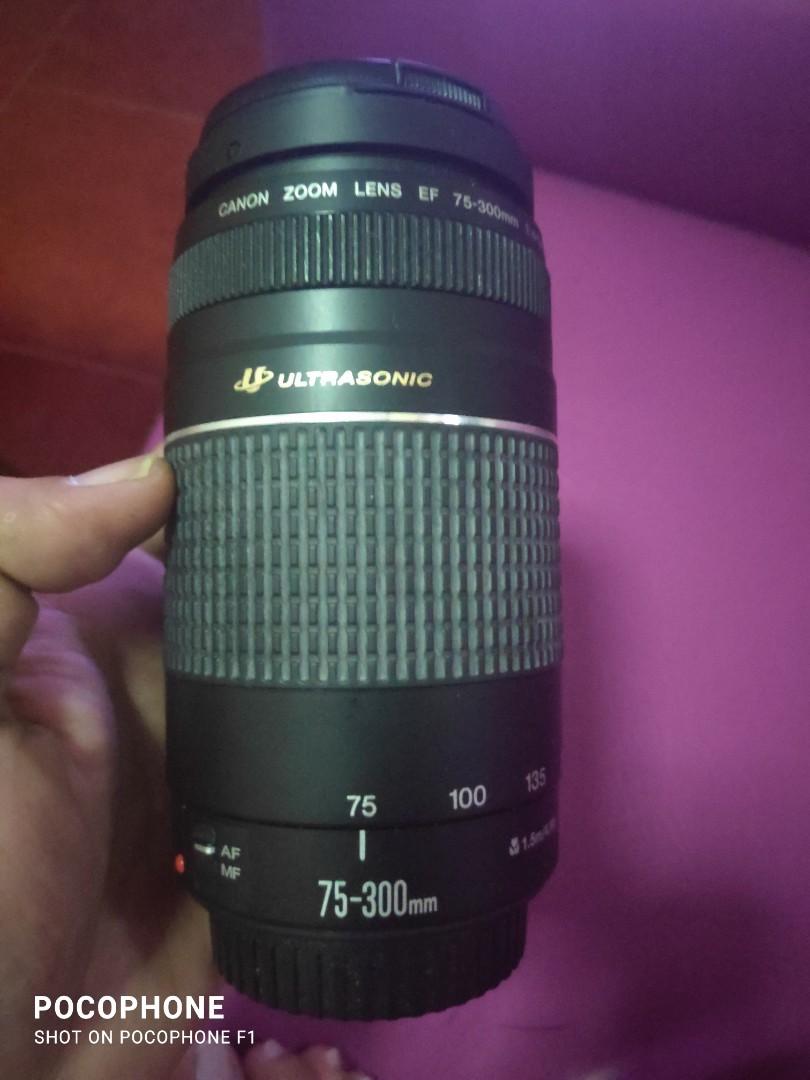 Ultrasonic Canon Zoom Lens 75 300 Mm Photography Lens Kits On Carousell