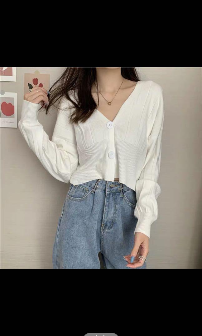 Cute white cardigan shop