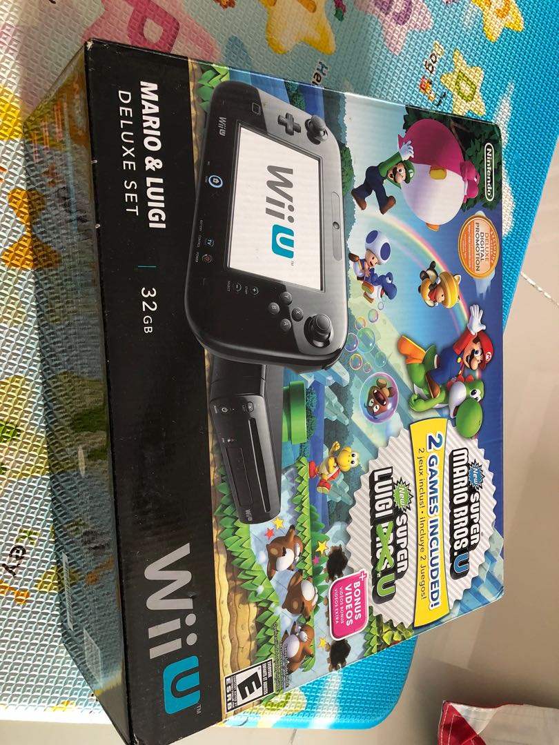 WII U Mario & Luigi Deluxe Set (Used), Video Gaming, Video Game Consoles,  Nintendo on Carousell