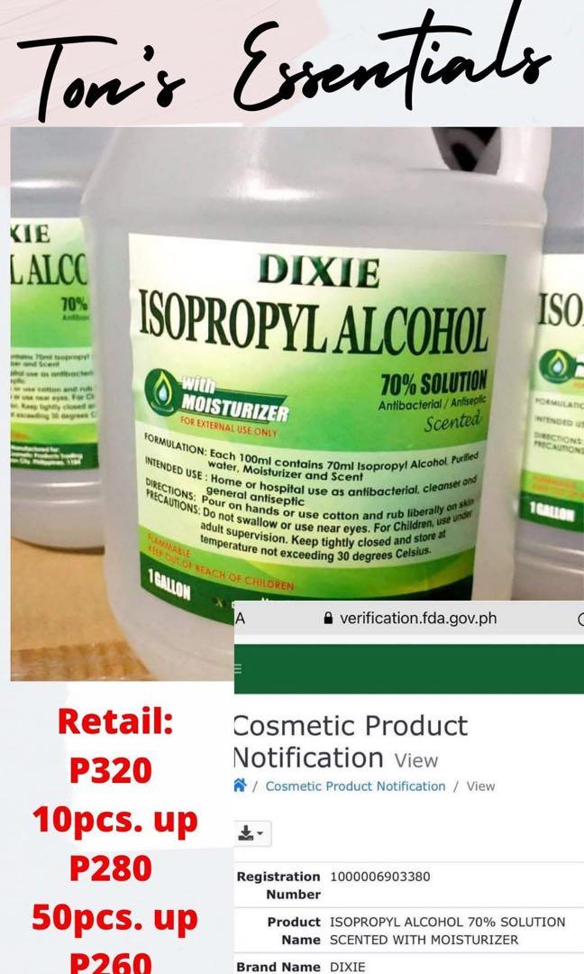 1 Gallon of Alcohol (Category: Medical Supplies & Tools) located in Paranaque City. Submitted by vencruz (Listing ID 1104572989, Image 1). Description: .