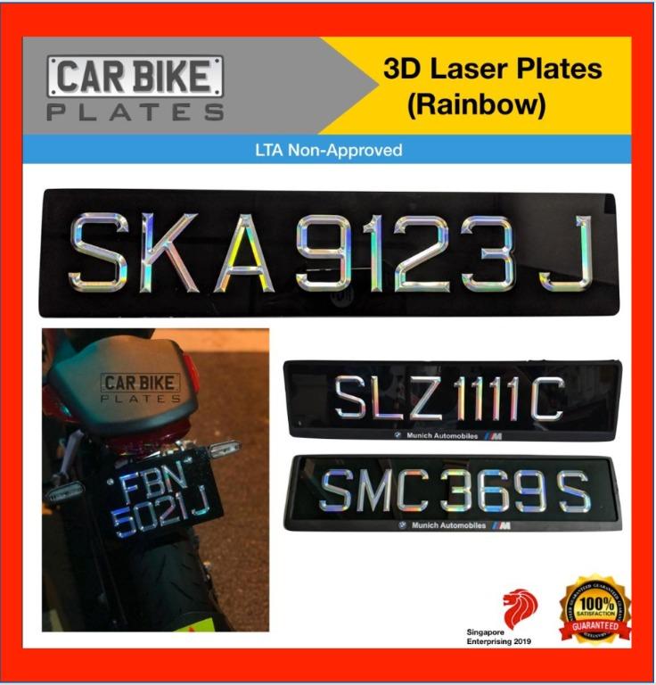 3D Laser Cut Number Plate , Car Accessories, Car Plates on Carousell