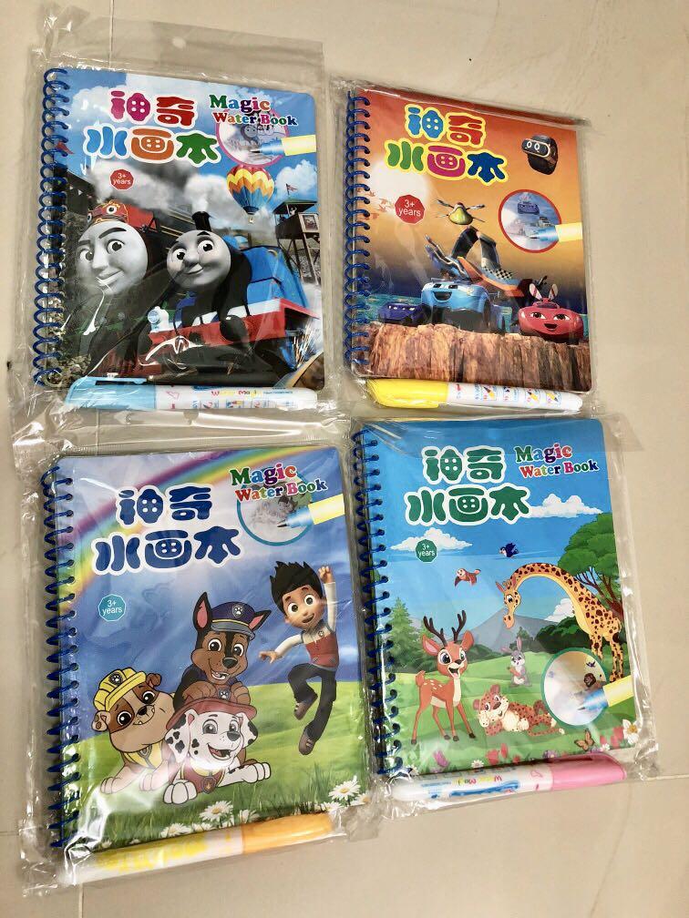 2 books@$3) Magic water colouring books, Babies & Kids ...