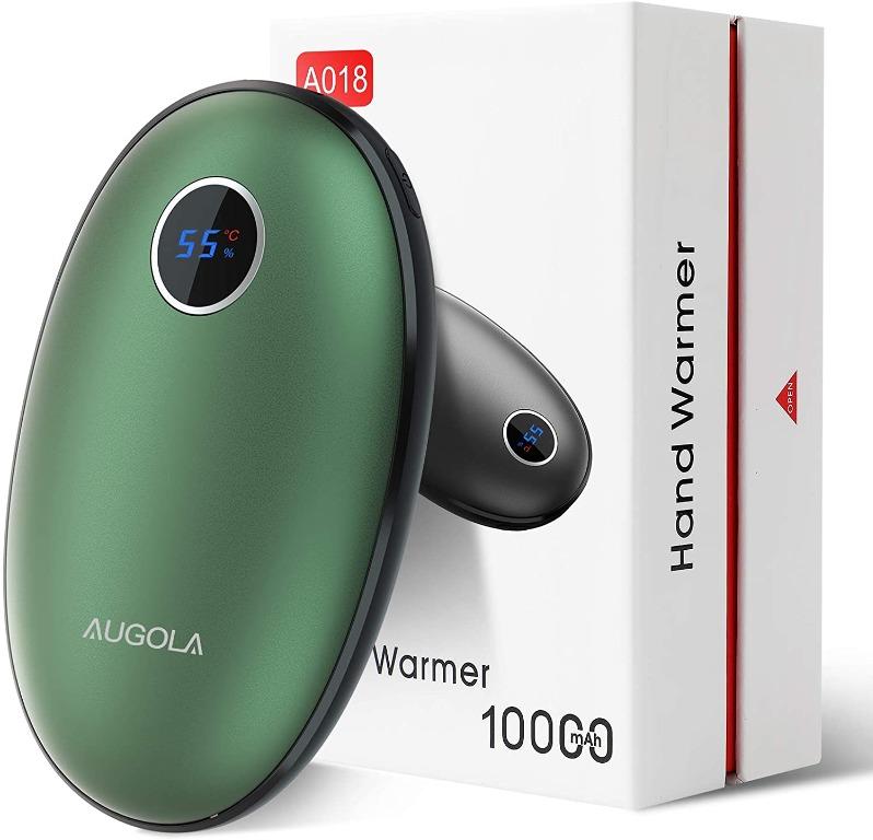 🚚 𝐅𝐑𝐄𝐄 𝐃𝐄𝐋𝐈𝐕𝐄𝐑𝐘!) AUGOLA Reusable Hand Warmers, Rechargeable  Portable USB Power Bank 10000mAh, Double-side Heater, Portable Pocket Hand  Warmer, Heat Therapy for Arthritic Sufferers Pain Relief, Winter Best Gifts  - BLACK COLOR,