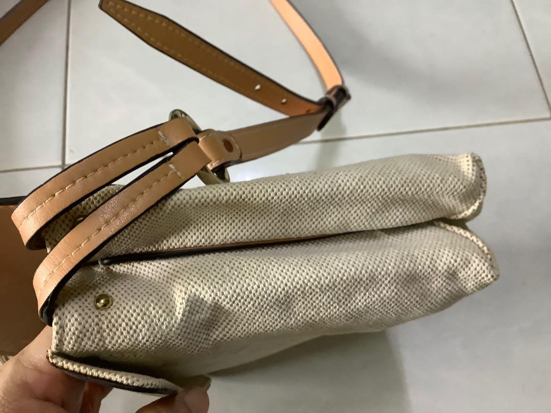 Authentic Tory Burch Miller Canvas crossbody preloved