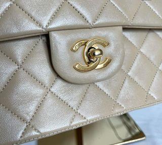 Authentic Vintage Chanel Flap in cream